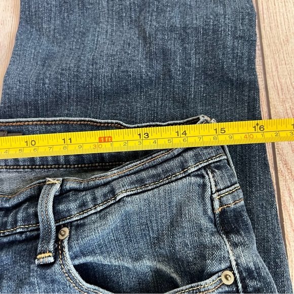 505 Levi’s Straight Leg Blue Jeans 10 - Picture 4 of 6